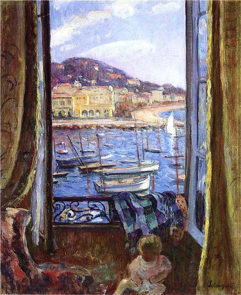 Henri Lebasque Prints The Quay at St Pierre in Cannes Norge oil painting art